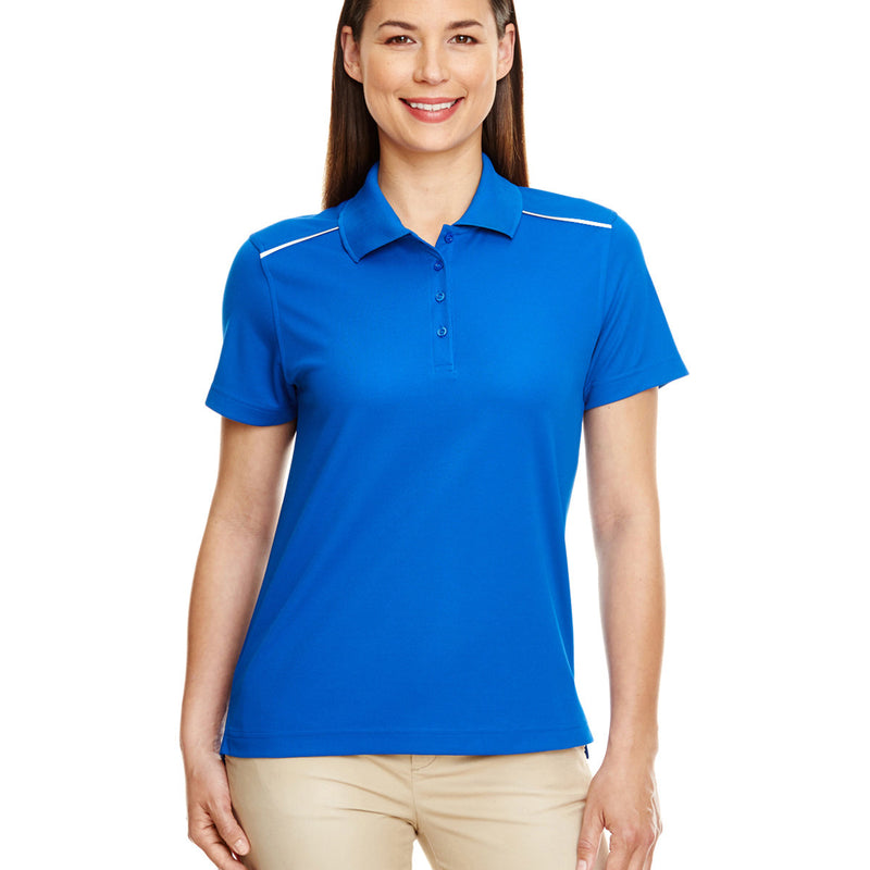 Ladies' Radiant Performance Piqué Polo with Reflective Piping