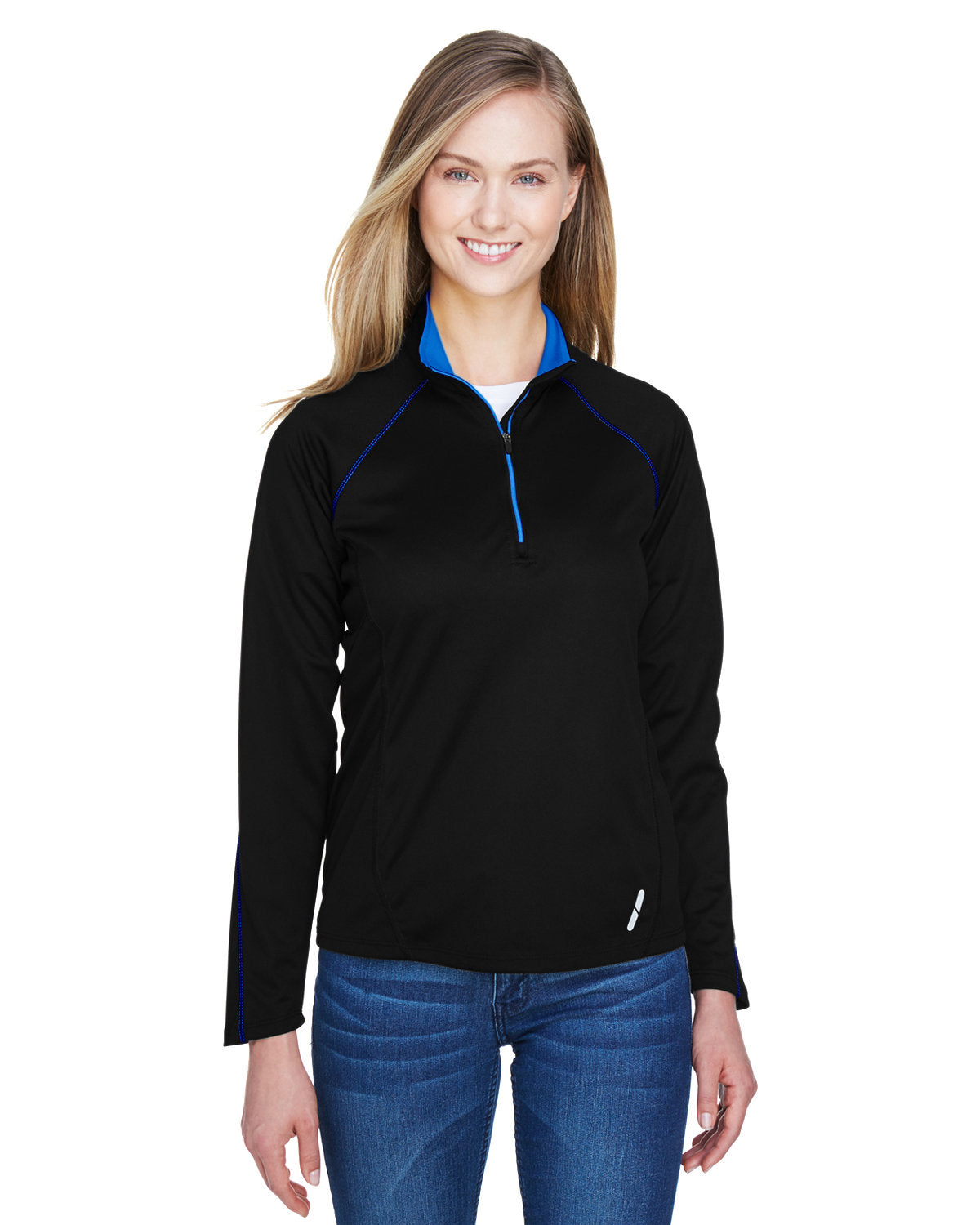 Ladies' Radar Quarter-Zip Performance Long-Sleeve Top