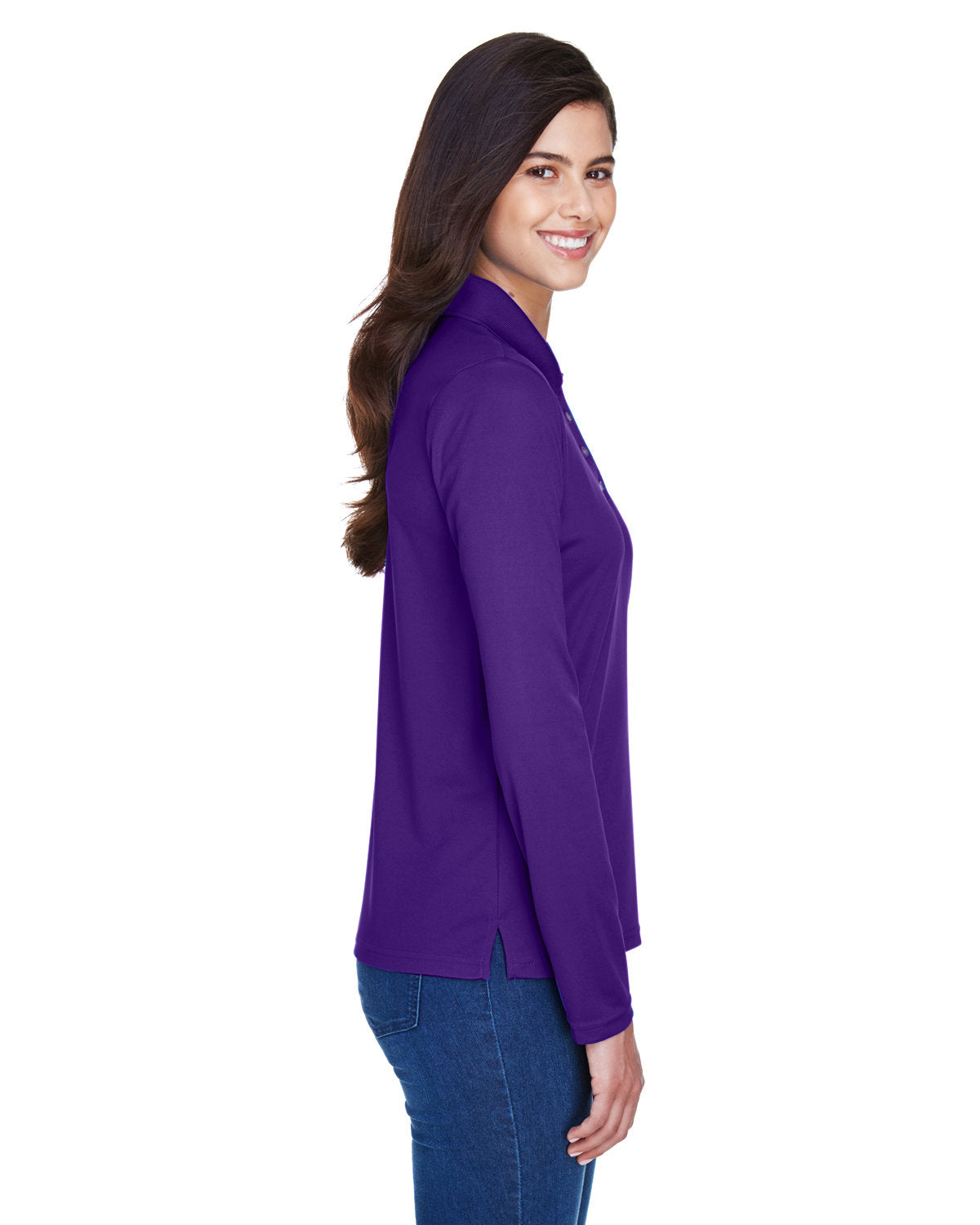 Ladies' Pinnacle Performance Long-Sleeve Piqué Polo