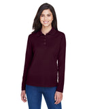 Polo Piqué de manga larga Pinnacle Performance para mujer