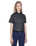 Camisa de sarga de manga corta Optimum para mujer
