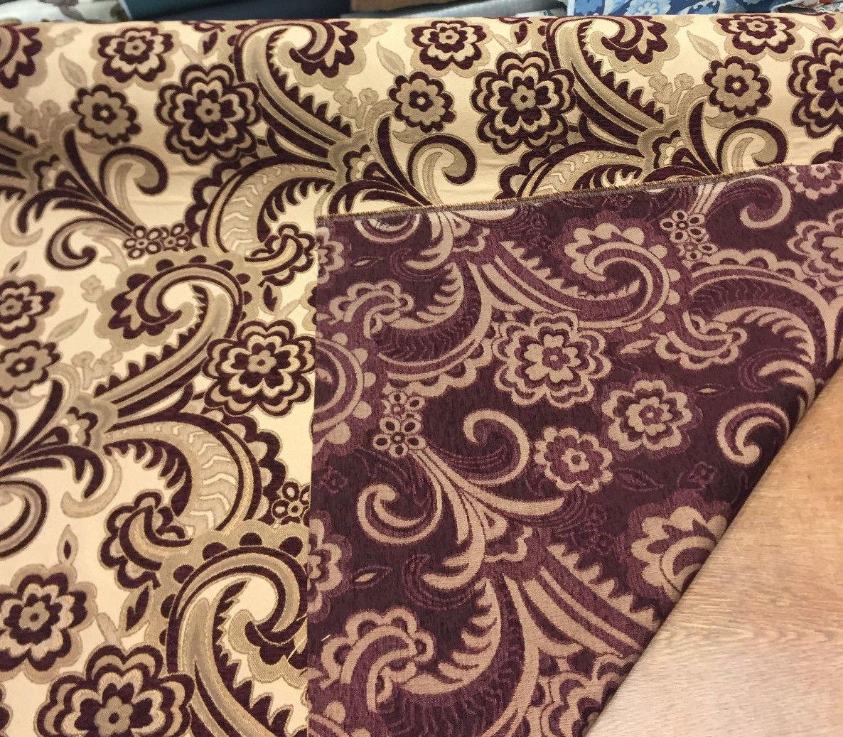 Moderna Wine Chenille Upholstery Fabric - Wine, 56" Width (1 Yard)
