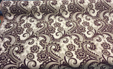 Moderna Wine Chenille Upholstery Fabric - Wine, 56" Width (1 Yard)