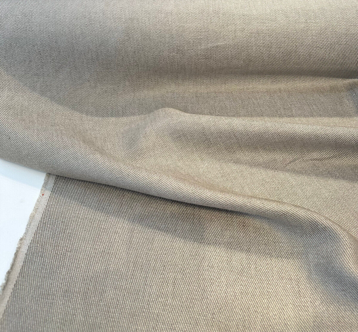 Belgian Dove Linen Fabric - Pebble Beige, Woven, 64" Width (By The Yard)