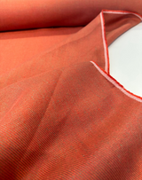 Belgian Dove Linen Fabric - Terracotta Woven Upholstery Drapery, 64" Width (1 Yard)