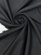 Wool Suit Fabric Gray Black Italian Woven