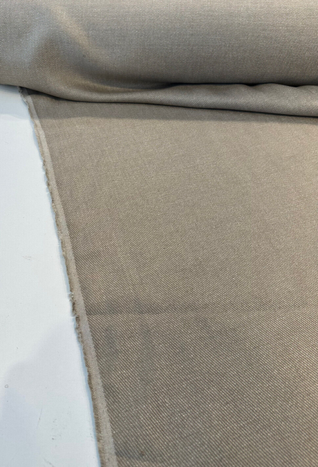 Belgian Dove Linen Cane Linen Fabric - Cane Dark Tan, 64" Width (1 Yard)