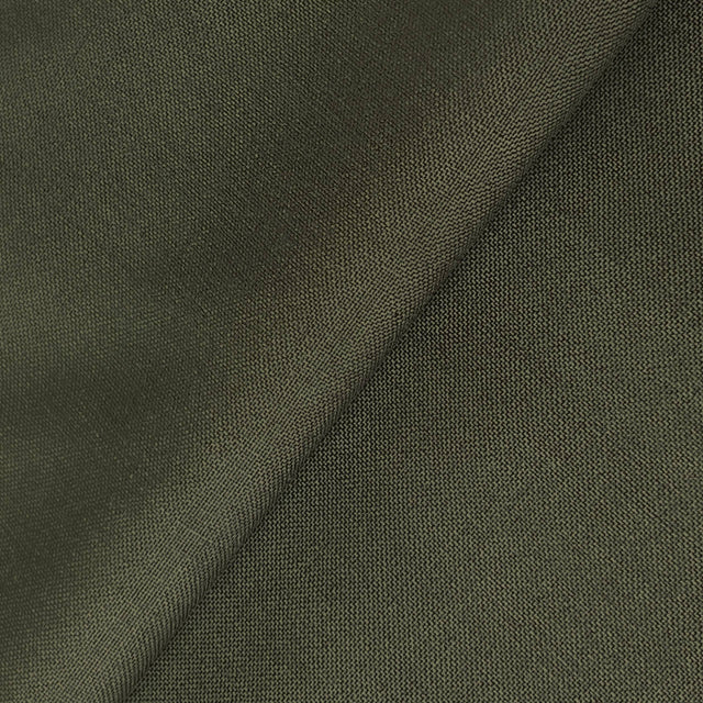 Dark Green Tropical Wool Fabric - Dark Green, Tropical, 58/60" Width