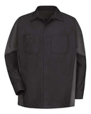 Red Kap Men's Tall Long Sleeve Automotive Crew Shirt