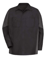 Red Kap Men's Tall Long Sleeve Automotive Crew Shirt