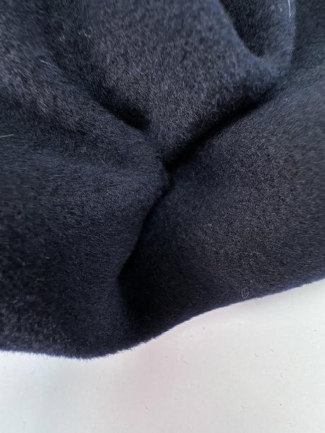 Wool Pile Fabric Melange Blue