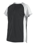 Jersey de dos botones para niñas de fastpitch