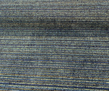 Hollywood Stripe Chenille Fabric - Aquamarine Blue Green Yellow Stripe, 56" Width (1 Yard)