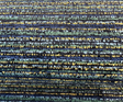 Hollywood Stripe Chenille Fabric - Aquamarine Blue Green Yellow Stripe, 56" Width (1 Yard)
