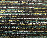 Hollywood Stripe Valdese Chenille Fabric - Jamaica Green Multi Colored Stripe, 56" Width (1 Yard)