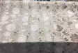 Italian Cut Cream Floral Burn Velvet Drapery Fabric - Beige Cream Floral, 58" Width (1 Yard)