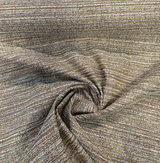 Hollywood Stripe Tadpole Chenille Fabric - Green, Light Blue, Brown, Beige Stripe, 56" Width (By The Yard)