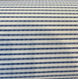Stitch Royalty Ticking Blue High UV Polyester Fabric - Royalty Blue/Cream Beige Ticking Stripe, 54" Width (1 Yard)