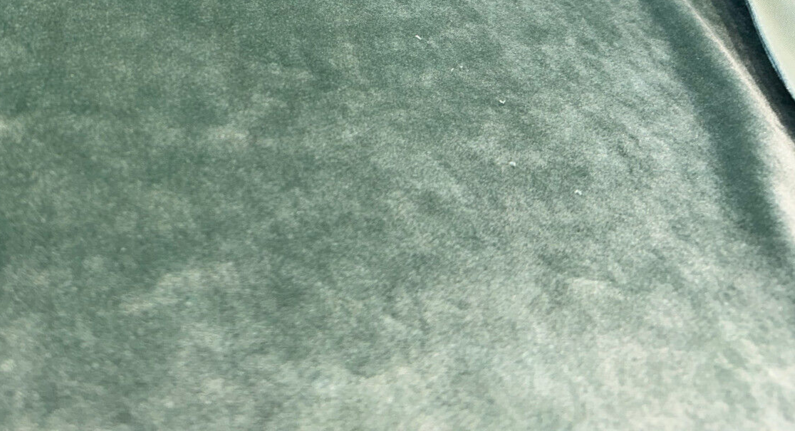 Exclusive Velveteen Polyester Fabric - Aqua Velveteen, 60" Width (1 Yard)