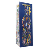 Patterned Wine Gift Bags   4 1/2" X 4 1/2" X 14"  Lightning - 60 EACH