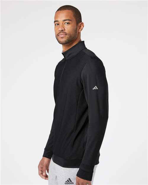 Performance Textured Quarter-Zip Pullover