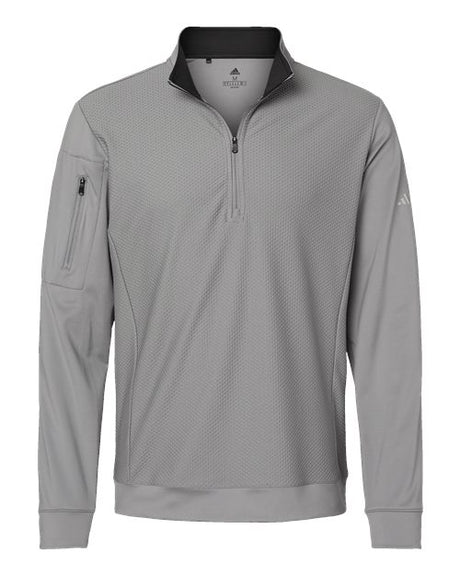 Adidas Men's Textured Quarter-Zip Pullover