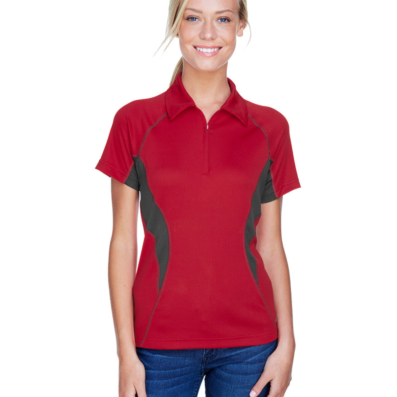 Ladies' Serac UTK CoolLogik Performance Zippered Polo