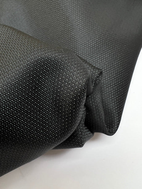 Wool Blend Jacquard Gray Black Fabric
