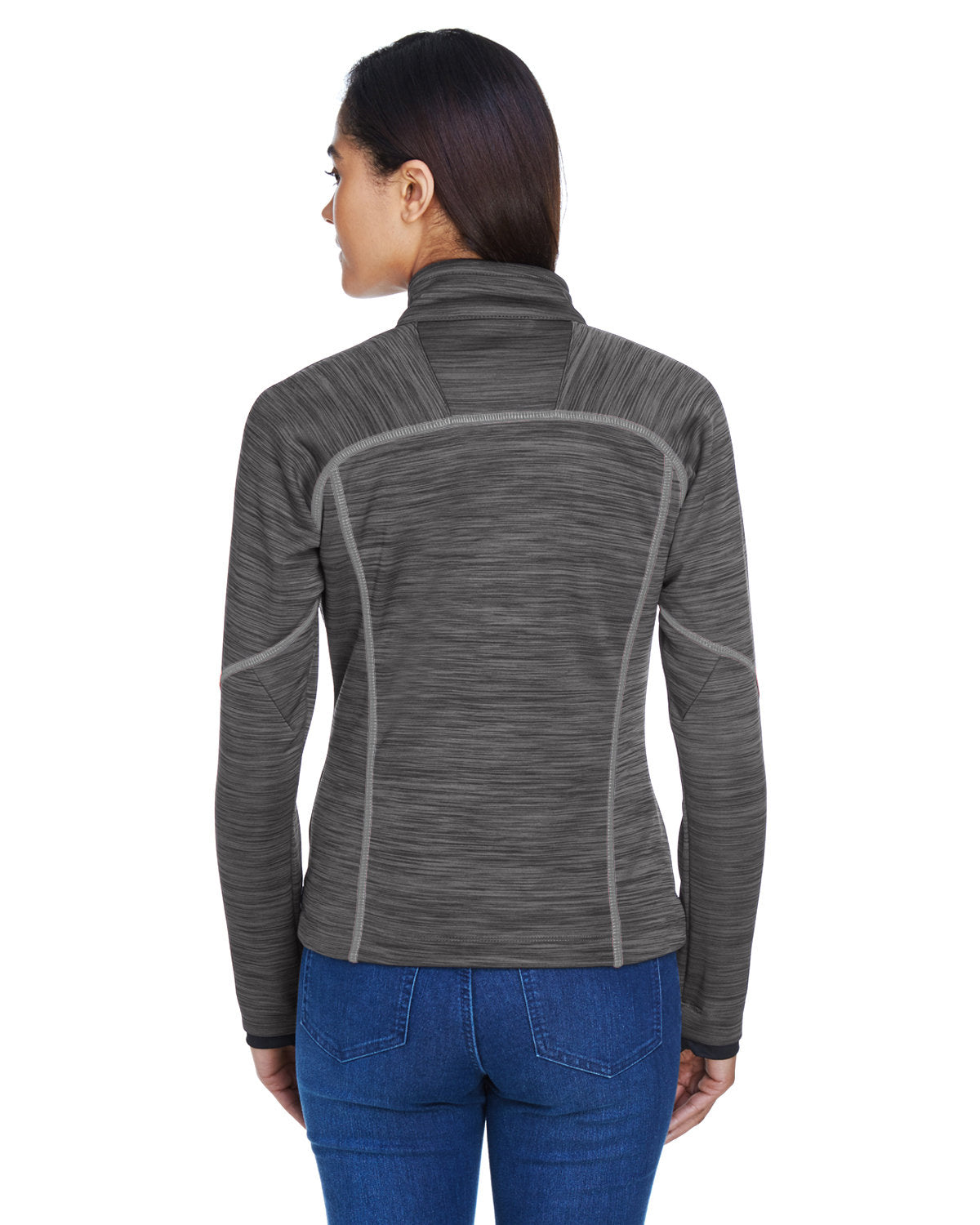 Ladies' Flux Mélange Bonded Fleece Jacket