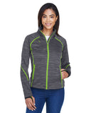 Ladies' Flux Melange Bonded Fleece Jacket