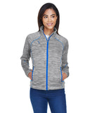 Ladies' Flux Melange Bonded Fleece Jacket