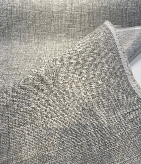 Schumacher Tweed Chenille Fabric - Gray Beige Tweed, 56" Width (1 Yard)