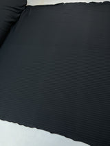 Black Polyamide Elastane Ribbed Knit
