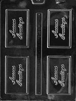 Season's Greetings Card Chocolate Mold