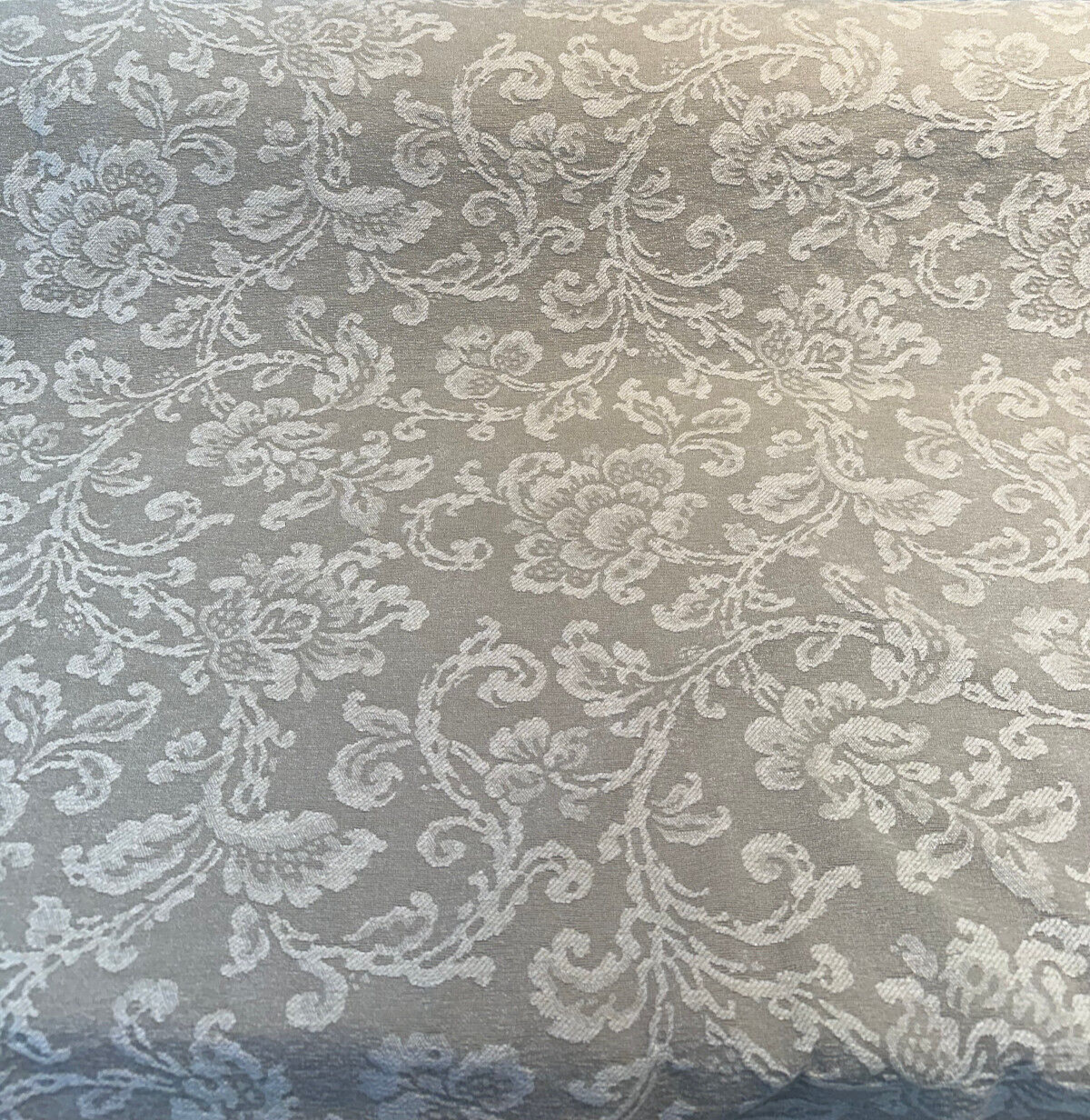 Gianna Parchment Floral Pumice Chenille Upholstery Fabric - Pumice Beige Floral, 58" Width (1 Yard)