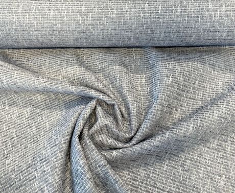 Dorset Sterling Gray Chenille Fabric - Solid Woven Performance+, 54" Width (1 Yard)