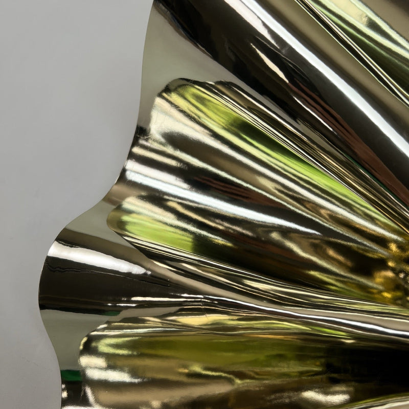 Golden Polyurethane Cotton Fabric