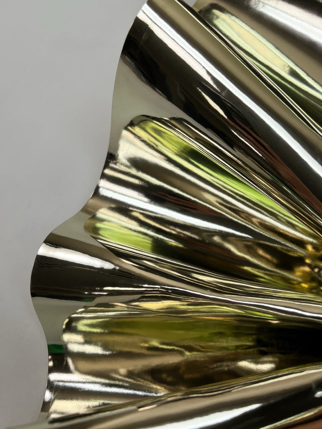 Golden Polyurethane Cotton Fabric