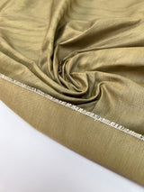 Polyester Moiré Fabric Green Abstract Pattern