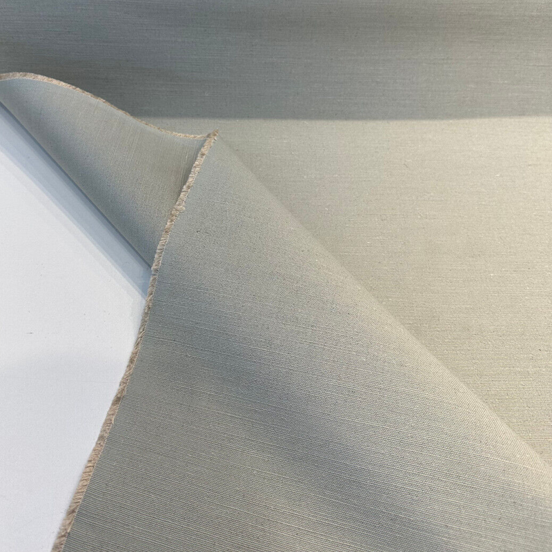 Plain Weave Canvas Linen Cotton Fabric - Dawn Blue, Plain Weave, 58" Width (1 Yard)