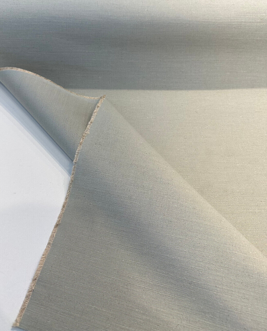 Plain Weave Canvas Linen Cotton Fabric - Dawn Blue, Plain Weave, 58" Width (1 Yard)