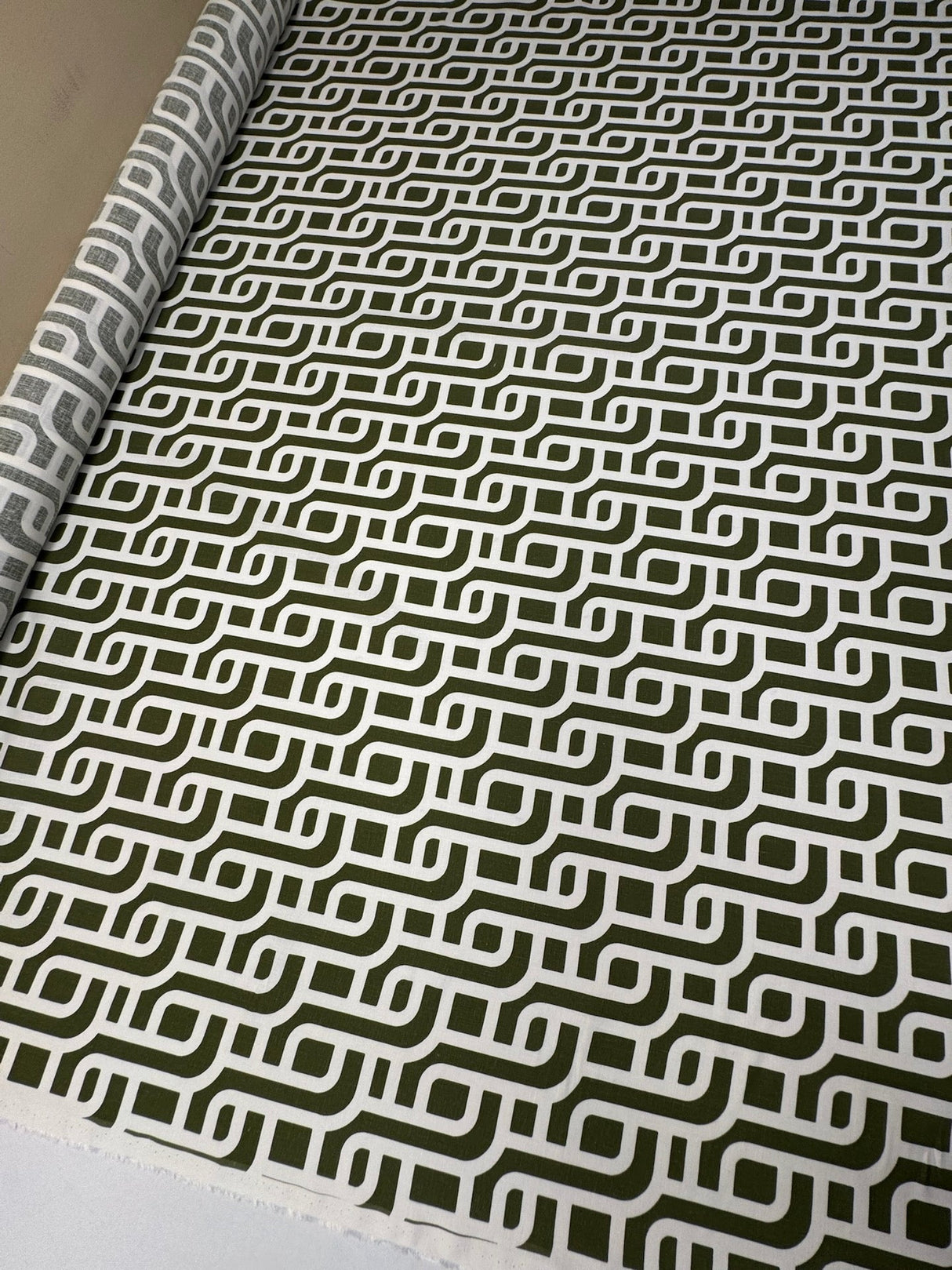 Printed Linen Cotton Fabric
