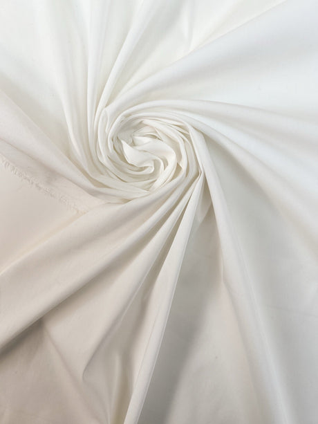 Cotton Stretch White Shirt Fabric