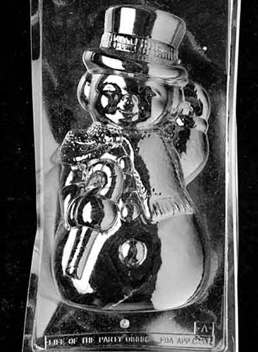 Jumbo 3D Snowman Chocolate Mold - Front