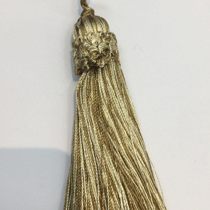 Emerald Italian Key Tassel Fabric - Emerald, 5" Length (25 Pieces)