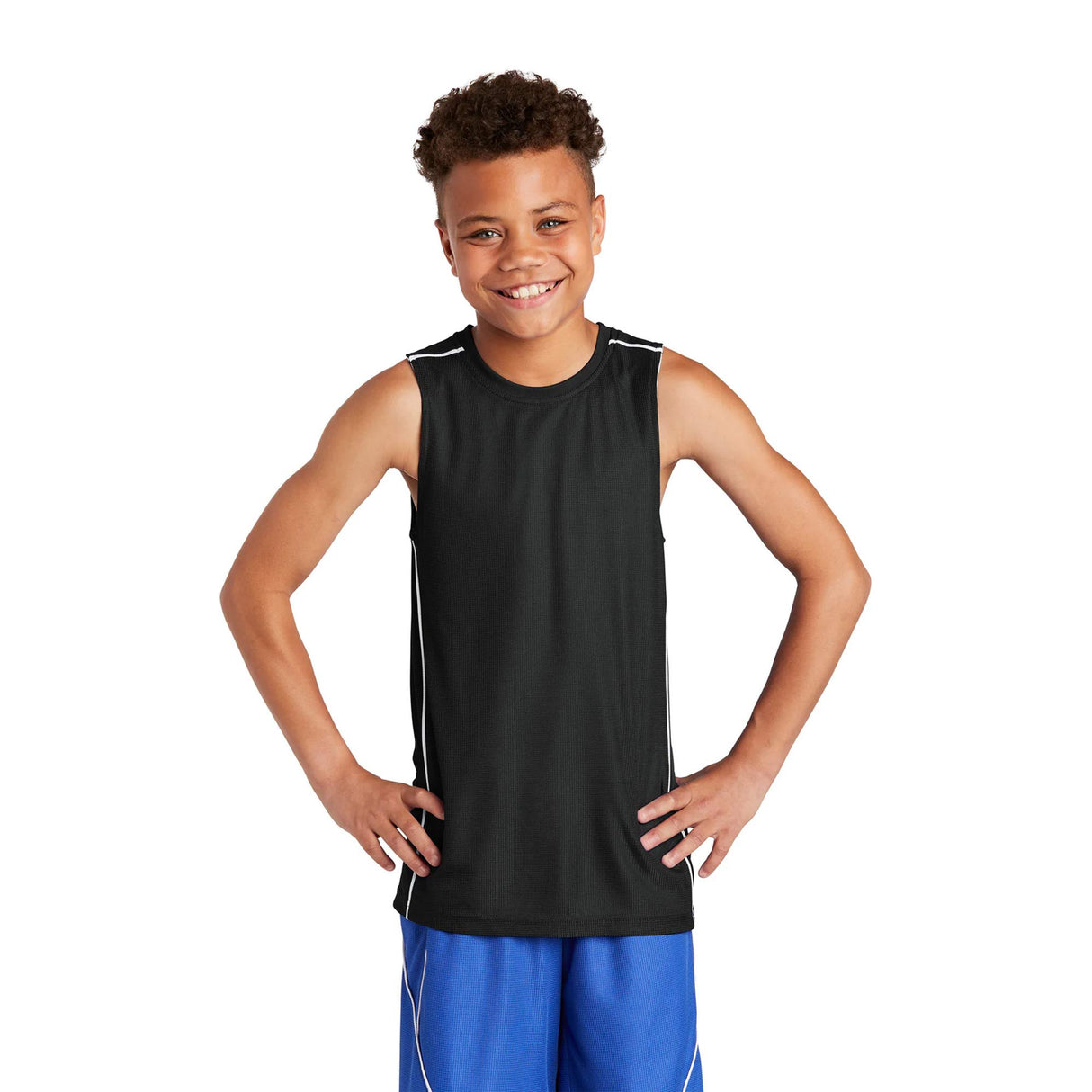 Sport-Tek® Youth Posi Charge Mesh Reversible Sleeveless Tee