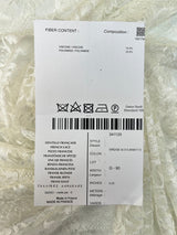 Viscose Lace Mesh Floral White Beige