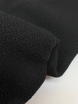 Wool Bonded Crepe Black