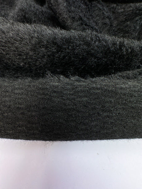Black Polyamide Elastane Knitted Fabric