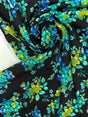 Polyester Elastane Floral Print Green